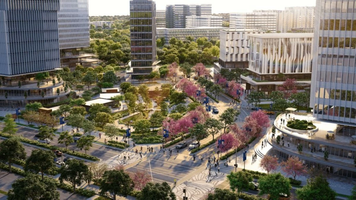 Riverpark North Commercial District (Artist's perspective: Federal Land)