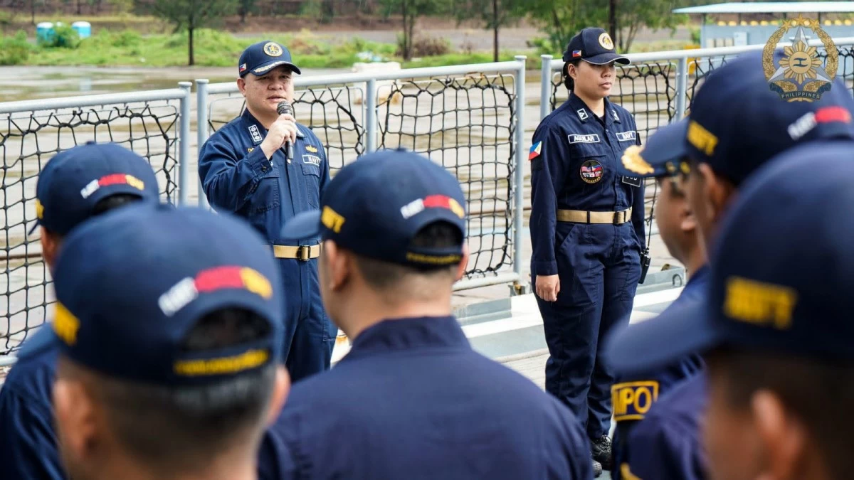 The Commanding Officer of BRP Antonio Luna (FFG15), Captain Jennifer S. Monforte delivers his guidance to the crew prior the vessel's movement for the Bilateral MCA on June 27, 2026. (Photo: Armed Forces of the Philippines)