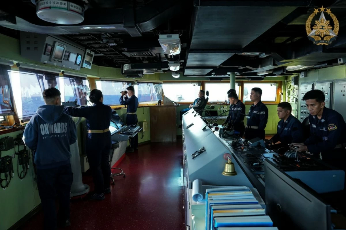 Officers and crew of BRP Antonio Luna (FFG15) monitors the conduct of the Search and Rescue Exercise in the waters of West Philippine Sea on June 28, 2026 as part of the Bilateral MCA between the AFP and USINDOPACOM. (Photo: Armed Forces of the Philippines)