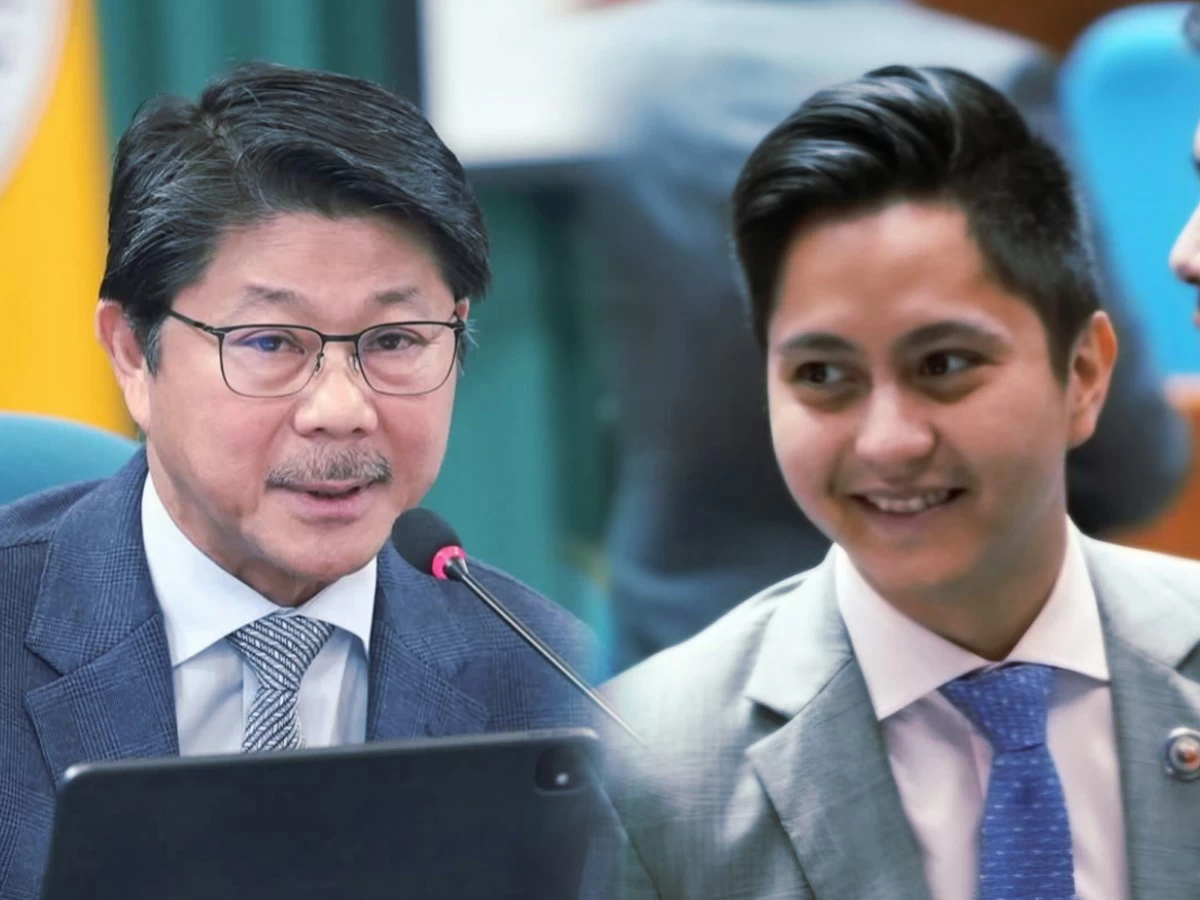 Speaker Isabela 6th district Rep. Faustino "Bojie" Dy III (left) Majority Leader Ilocos Norte 1st district Rep. Sandro Marcos (Facebook)