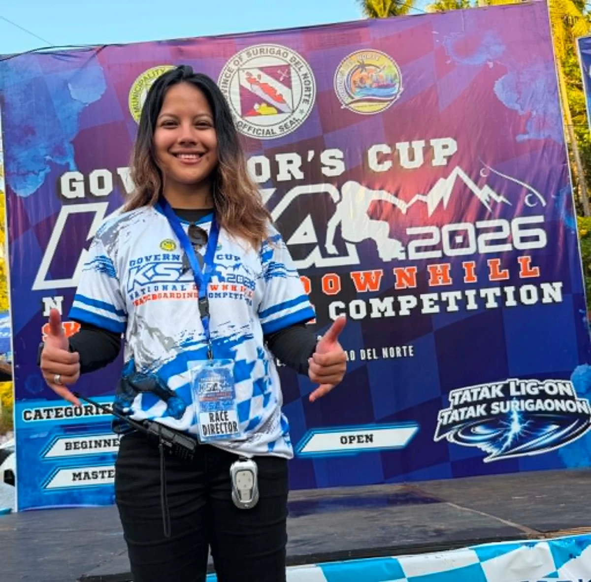 Rydelle Abarico, the world’s No. 4 downhill skater in the women’s category