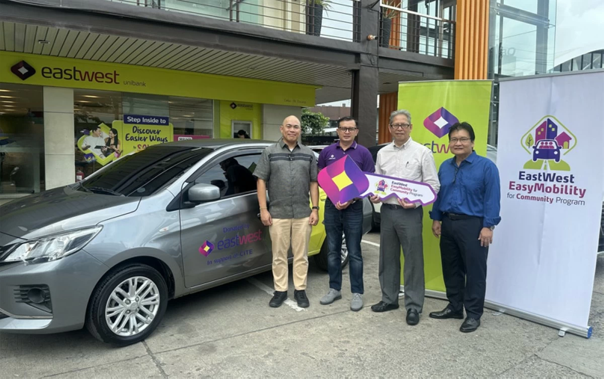From left: CITE HR and Admin Director Armand Simeon L. Millan III; EastWest FVP & Head of Corporate Affairs Atty. William Varias; with President and Executive Director Dr. Jose Ramiro A. Carpio Jr., and Finance Director Tommy Yap.