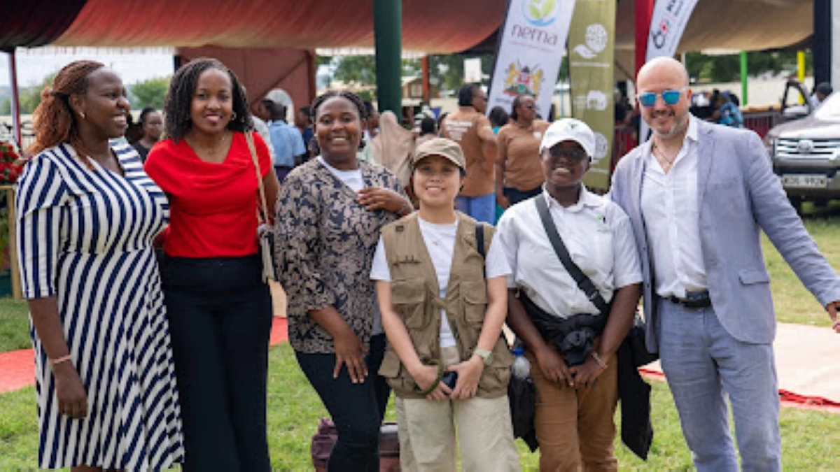 Young land restoration advocates participate in the observance of the Desertification and Drought Day.  