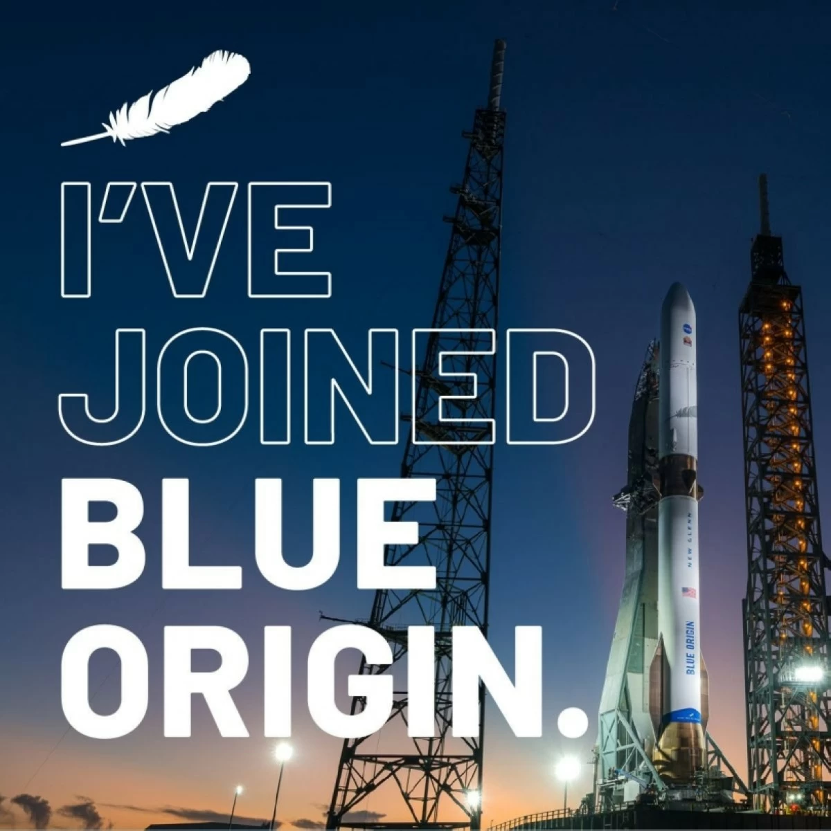 Gen Mark Tanno announcing he has joined Jeff Bezos' Blue Origin (Photo from Gen Mark Tanno's Facebook account) 