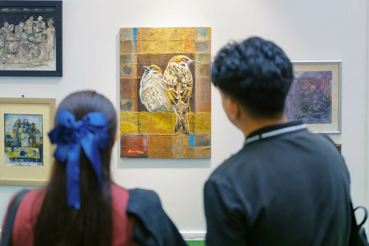Visitors immerse themselves in the diverse works of emerging and established Filipino artists at Art For Everyone 2026, discovering creativity and culture through a truly maxed-out art experience at SM Supermalls.