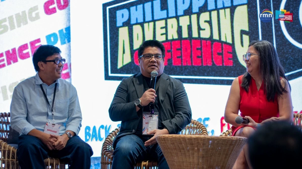 (from L-R) Norman Davadilla of Moving Walls, Tristan Nacino of RMN Networks, and Memo Moreno of WPP Media