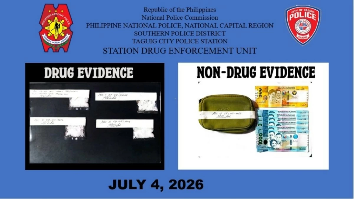 The shabu seized by the Taguig police on July 4 (Photo from the Taguig police / SPD) 