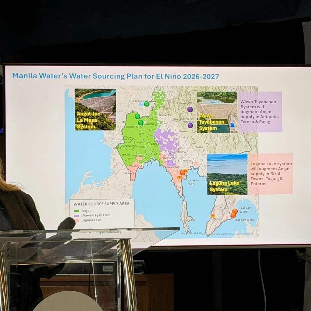 Manila Water's sourcing plan for El Niño 2026-2027.
