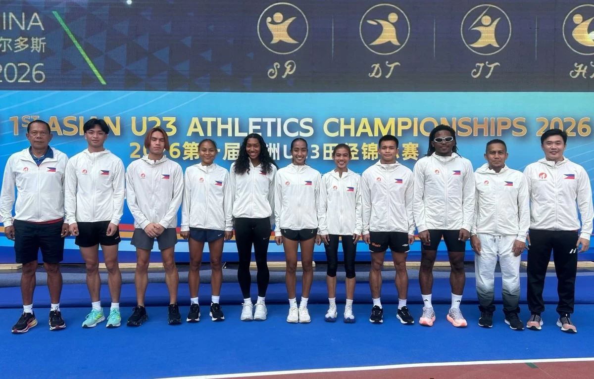 Philippine U23 athletics team. (Philippine Athletics Inc.)