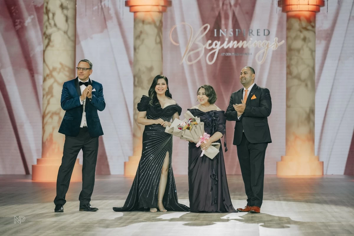 Rupert Hallam, General Manager of Conrad Manila; Joanne Gomez, Commercial Director of Conrad Manila; Kutchie Zaldarriaga, CEO of Getting Married Wedding Coordinators and Event Planners; and Akshat Sinha, Hotel Manager of Conrad Manila 