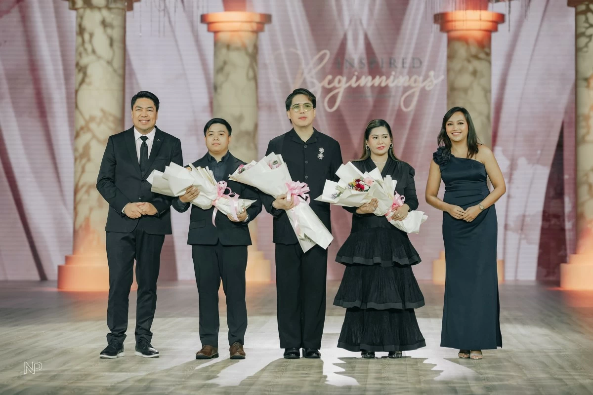 Alvin Marasigan, Director of Events of Conrad Manila; Louise Marquez, COO of Metrotech, LED sponsor; Christopher Munar, Day 2 Fashion Show accessories sponsor; Doreen Odvina, Day 2 Fashion Show shoe sponsor; and Tamara Ruiz, Director of Sales of Conrad Manila
