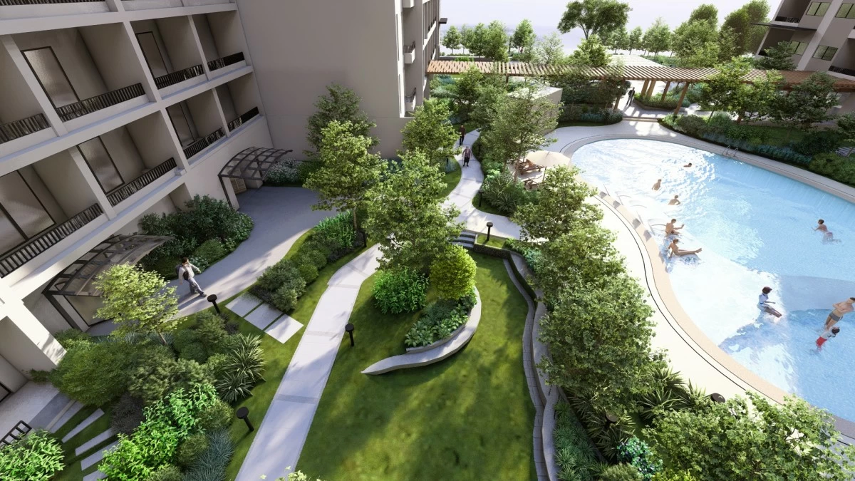 Garden and outdoor lounge (Artist’s perspective: Arthaland)