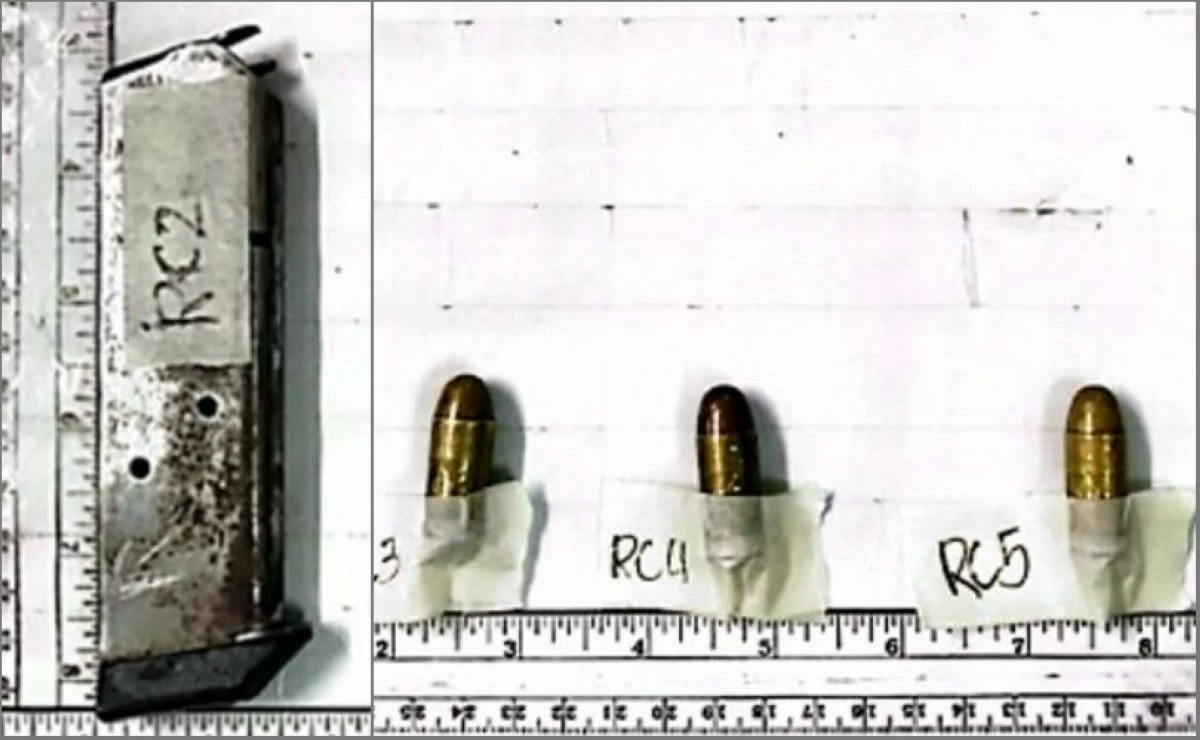 The magazine and ammunition confiscated by the Taguig police from a vendor on July 10 (Photo from Taguig police / SPD)