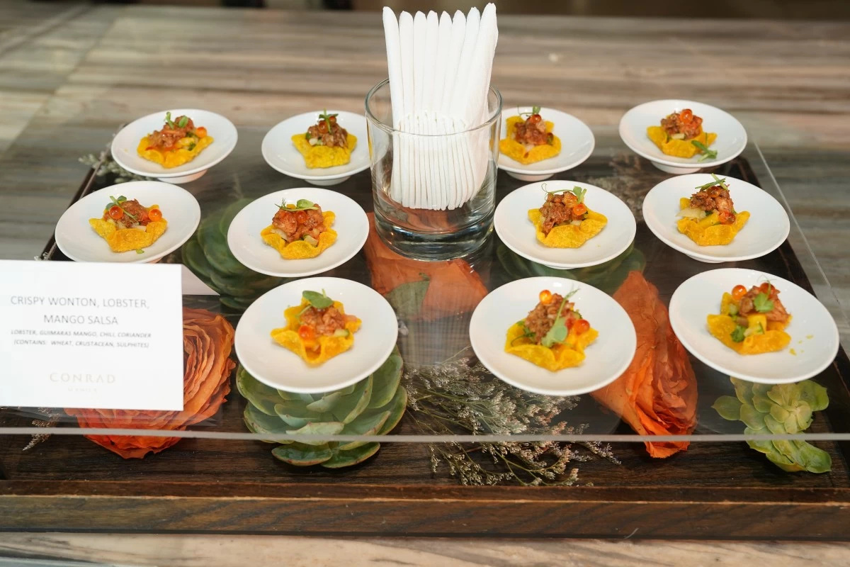 Some of the canapes served during Tea and Scent Pairing Ceremony (Photo: Keen and Worth Property Developers Inc.)