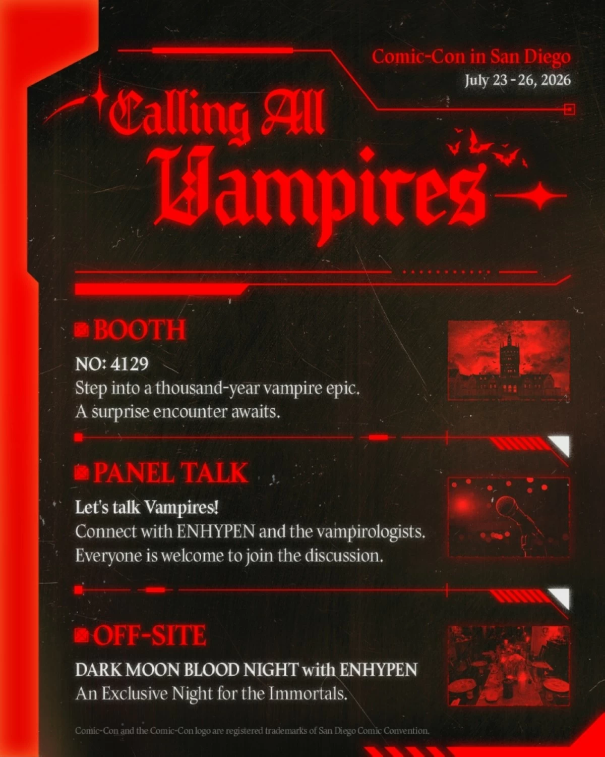 ENHYPEN's activities at the San Diego Comic-Con 2026 (Belift Lab)