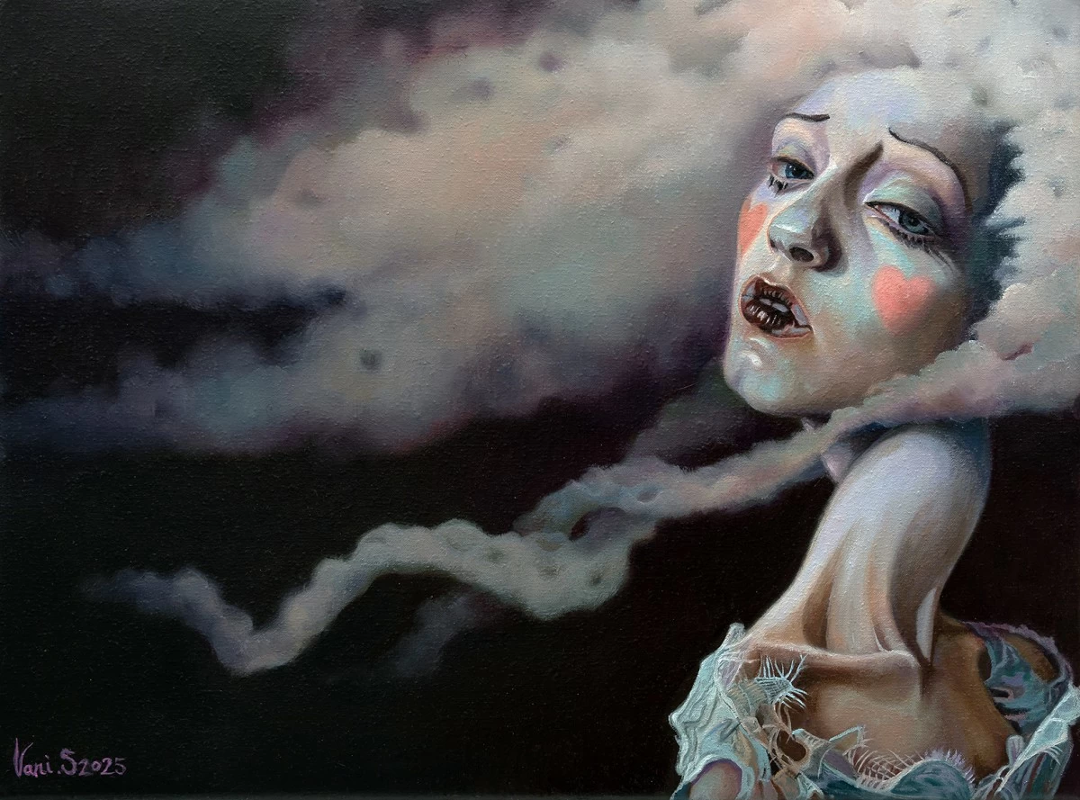 'ECHOES AND SHADOWS II,' 30x40 cm, oil on linen canvas, 2025