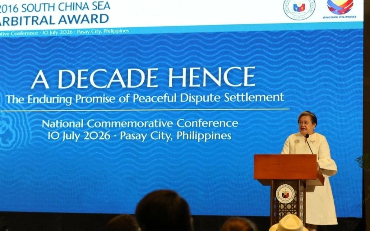 DFA Secretary Ma. Theresa Lazaro delivers her remarks. (Photo: DFA) 