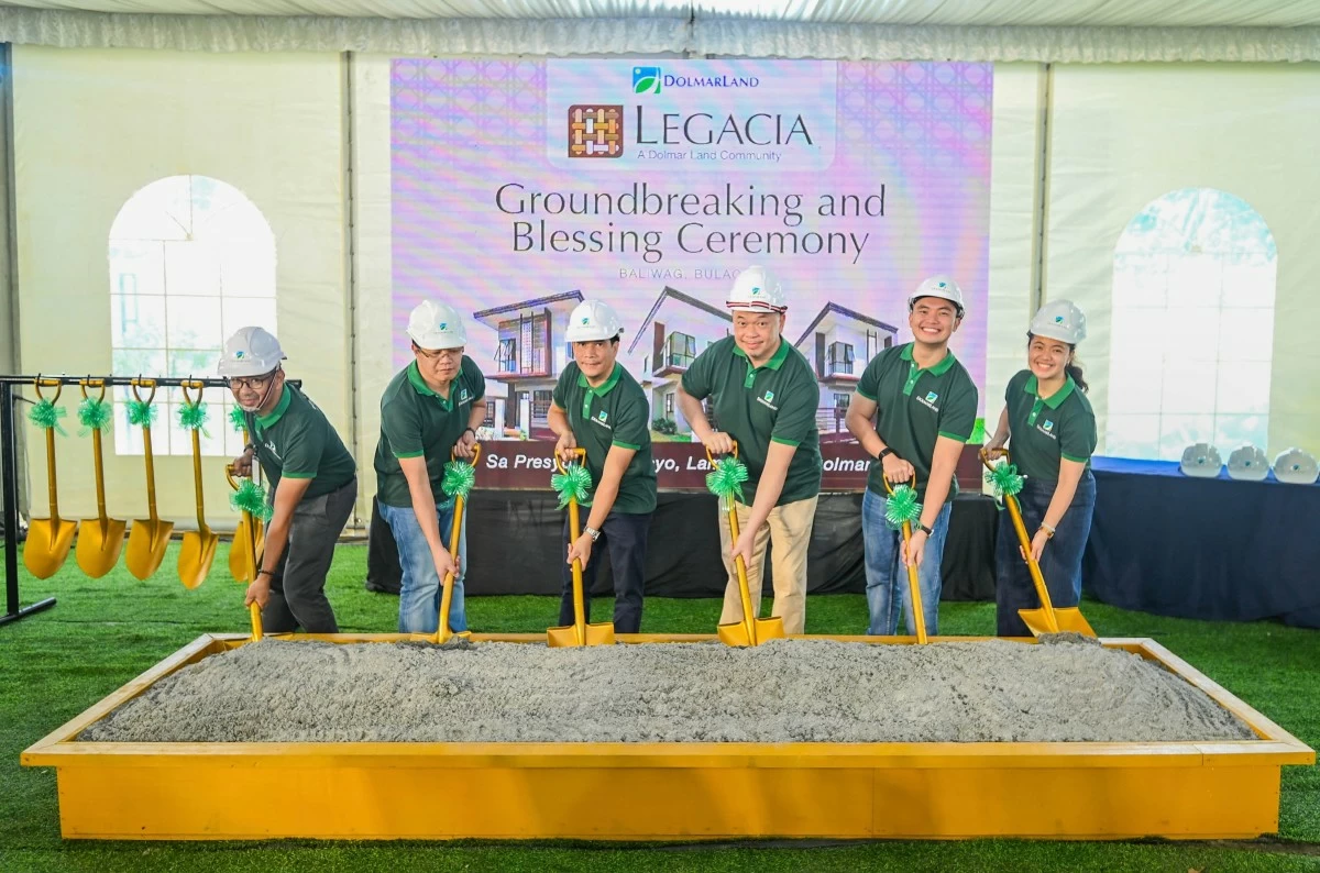 Dolmar Land Inc. executives Engr. Ramon Roman, AVP for Engineering and Technical Services; Marcellino Garillo, Finance and Administration; Angelo Elipse, VP for Business Development Mariano; John Tan Jr., chairman of the board and president; Francis Tan, director of Operations; and Patricia Tan, senior marketing manager for Sales and Marketing  (Photo: Dolmar Land)