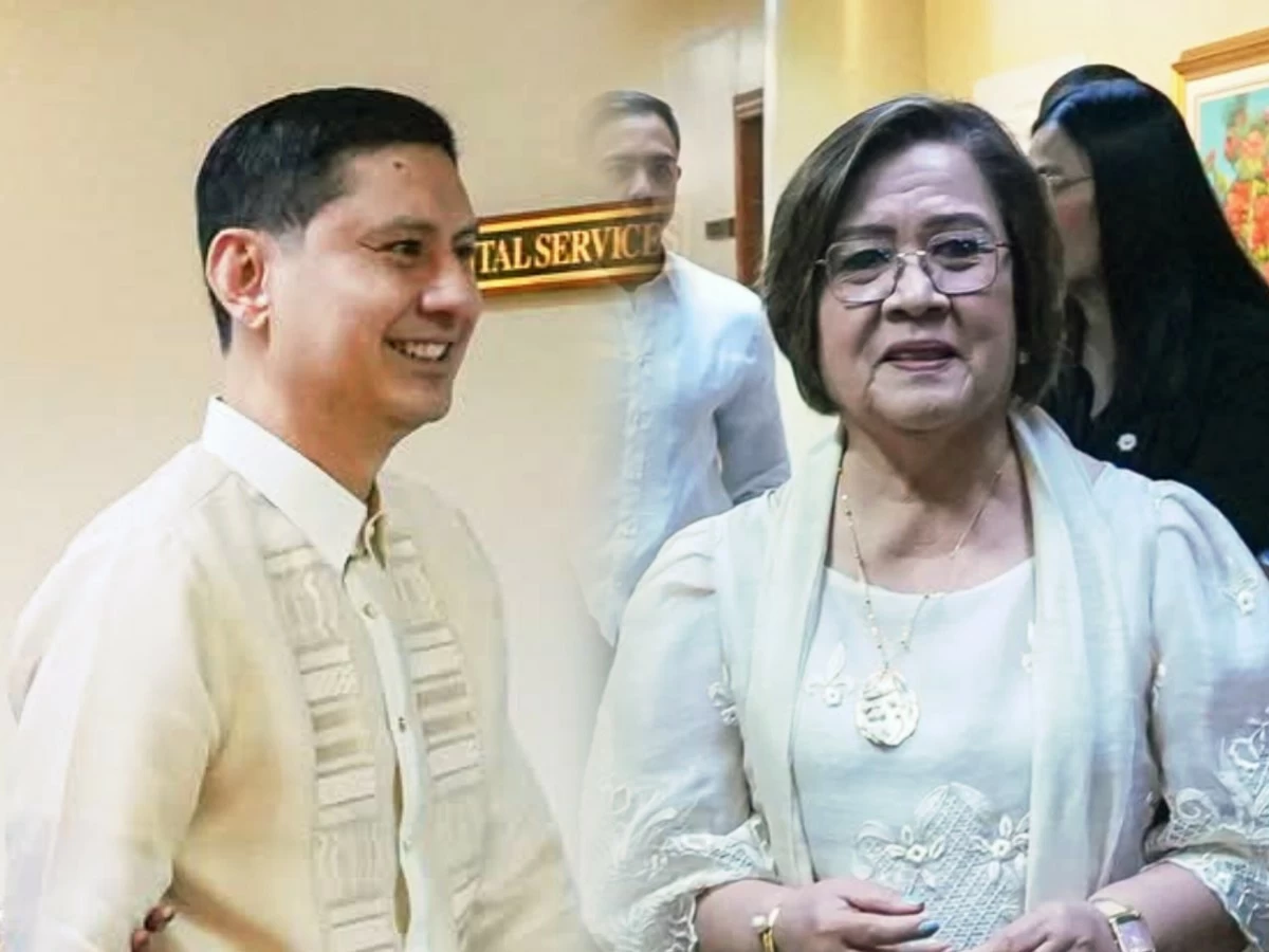 Iloilo 3rd district Rep. Lorenz Defensor (left), Mamamayang Liberal (ML) Party-list Rep. Leila de Lima (Senate Facebook)