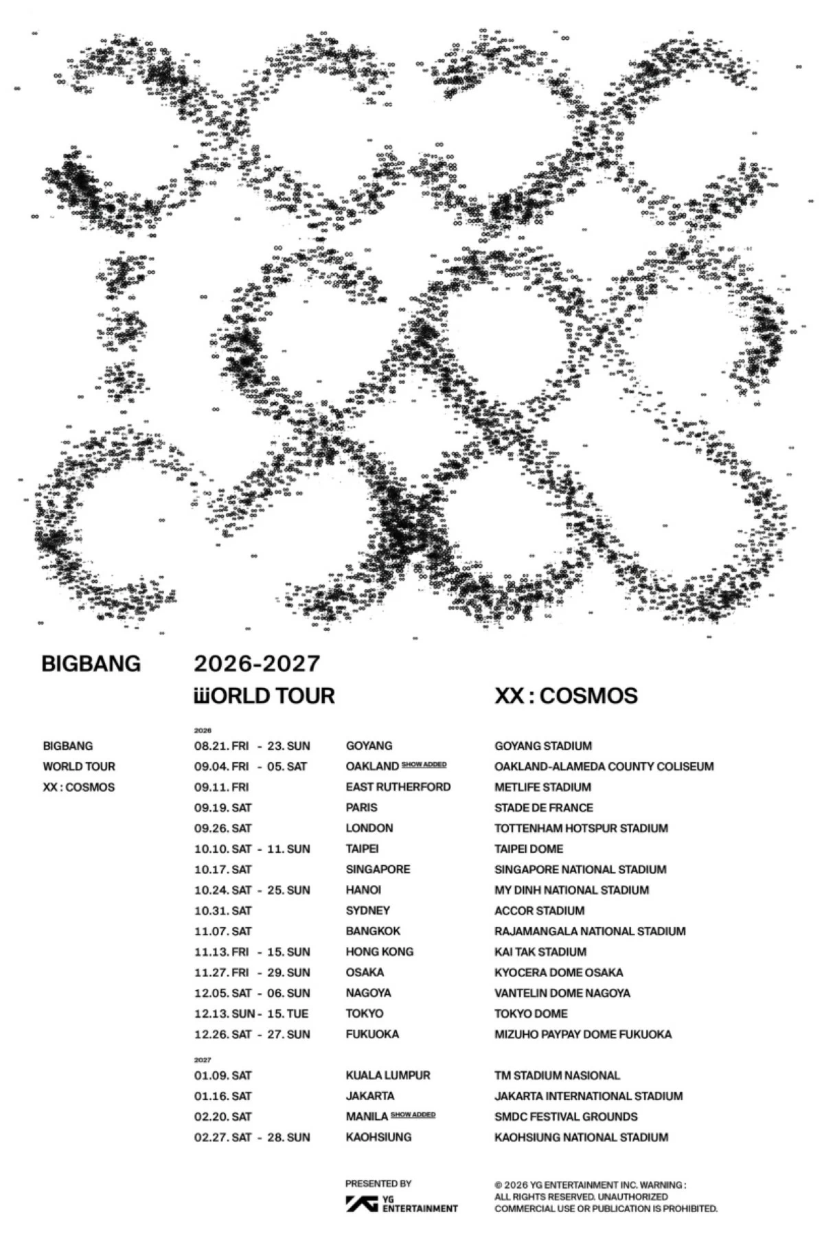 Manila has been added to Big Bang's wrold tour (Big Bang) 