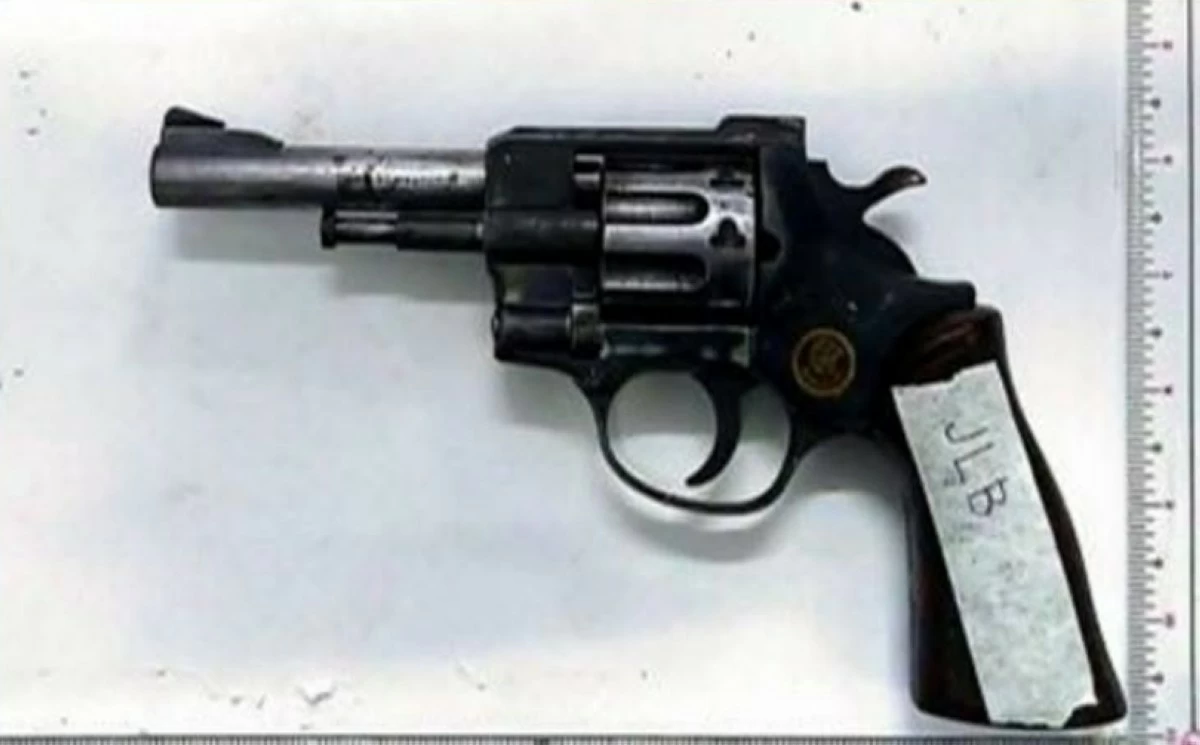 The firearm seized by the Taguig police from the suspect (Photo from Taguig police / SPD) 