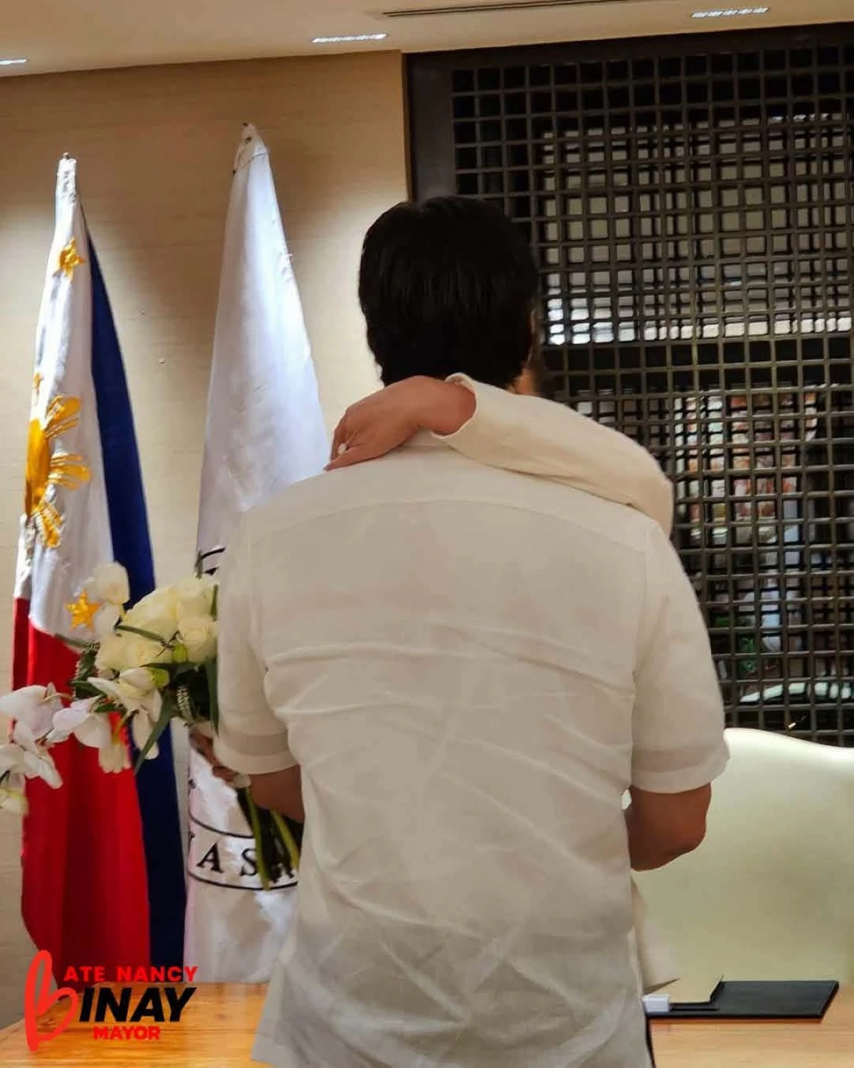 Makati City Mayor Nancy Binay shares a photo of actress Bea Alonzo and businessman Vincent Co after confirming that she officiated their civil wedding on Monday, July 13. (Photo from Mayor Nancy Binay/Facebook)
