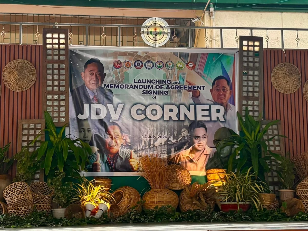JDV Corner launched in Pangasinan. (DepEd San Jacinto National High School FB)