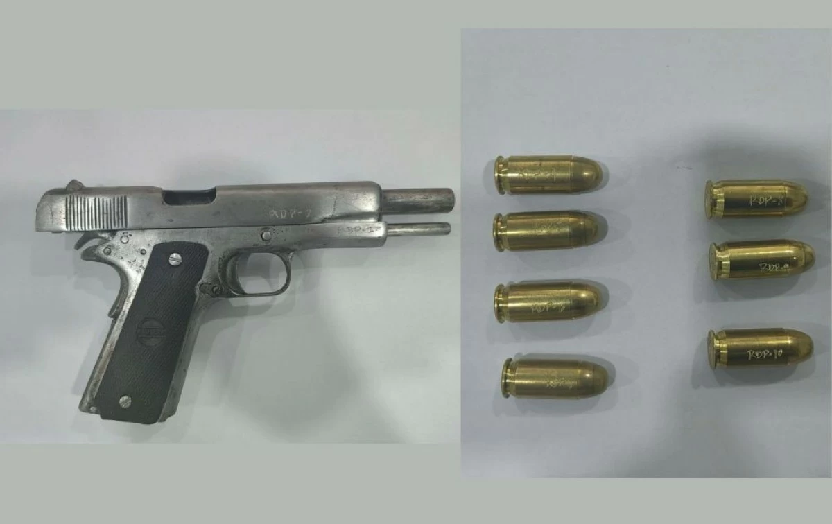 Gun and ammunition recovered from the suspect involved in shooting incidents in Carmona and Trece Martires (Photo from Cavite PPO/MANILA BULLETIN)