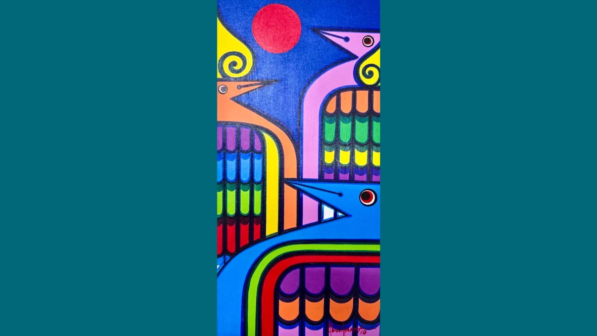 'UNTITLED,' 24 x 12 inches, acrylic on canvas Abdulmari Imao, 2010