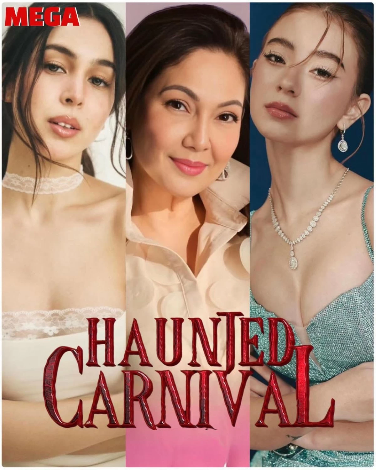 Julia Barreto, Maricel Soriano and Fyang Smith for Haunted Carnival 