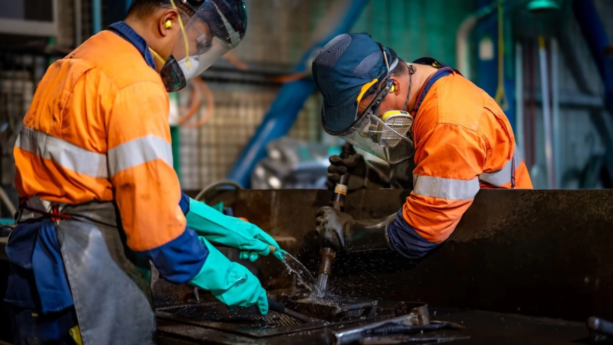 Workers at the Didipio mine. OGP adheres to global safety standards, maintaining a record of zero workplace fatalities or life-altering injuries last year under its ISO 45001:2018-certified management system.