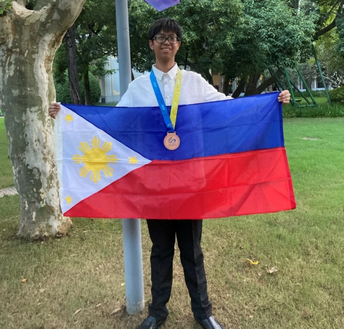Bronze medalist Alessandro Albano of the Philippine Science High School (PSHS)-Main Campus (Photo courtesy of Kerish Villegas) 