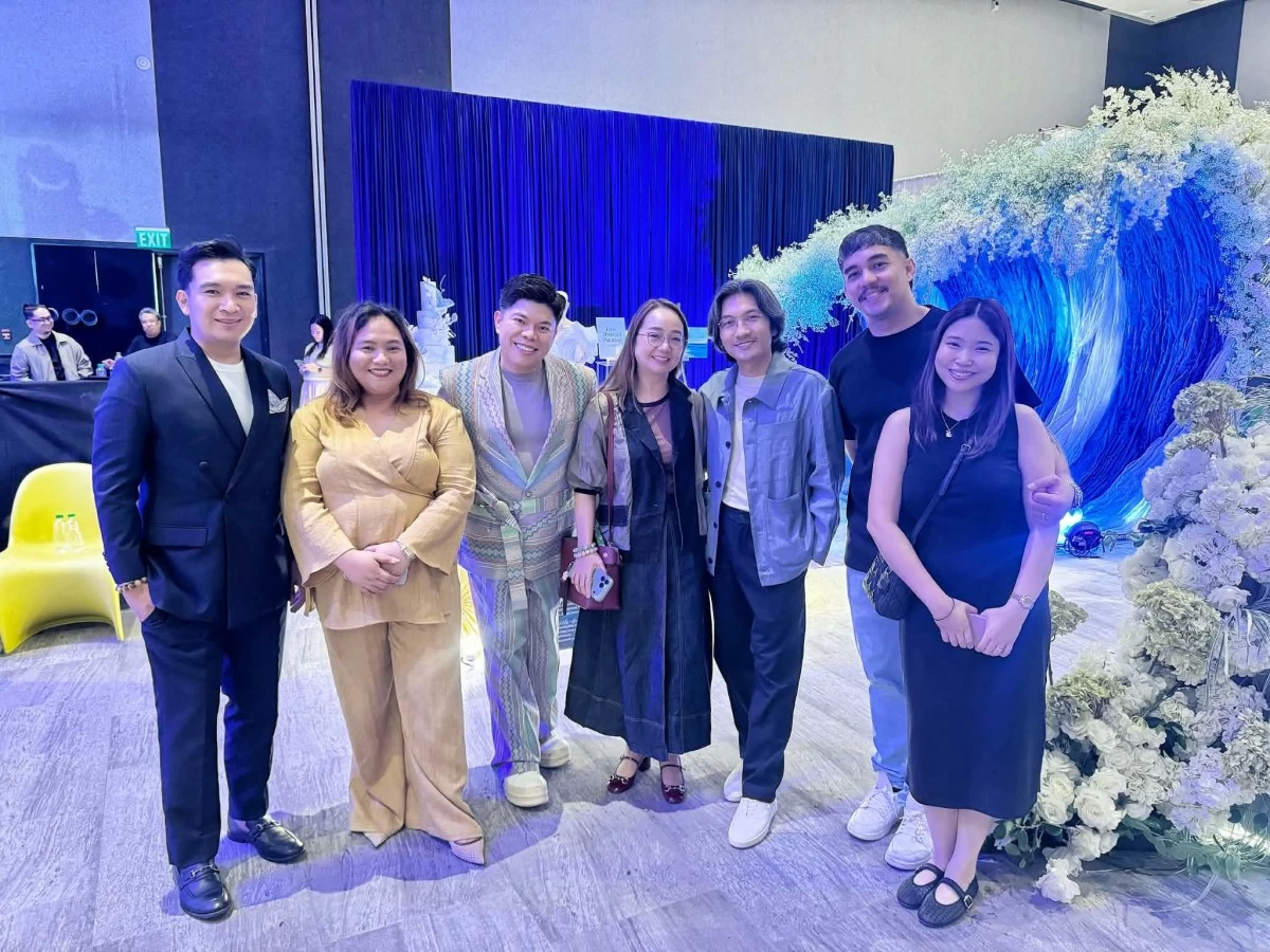 Greg Flores, Chet Ramos, Teddy Manuel, Erron Ocampo, and Jeffrey and Sophie Dadivas