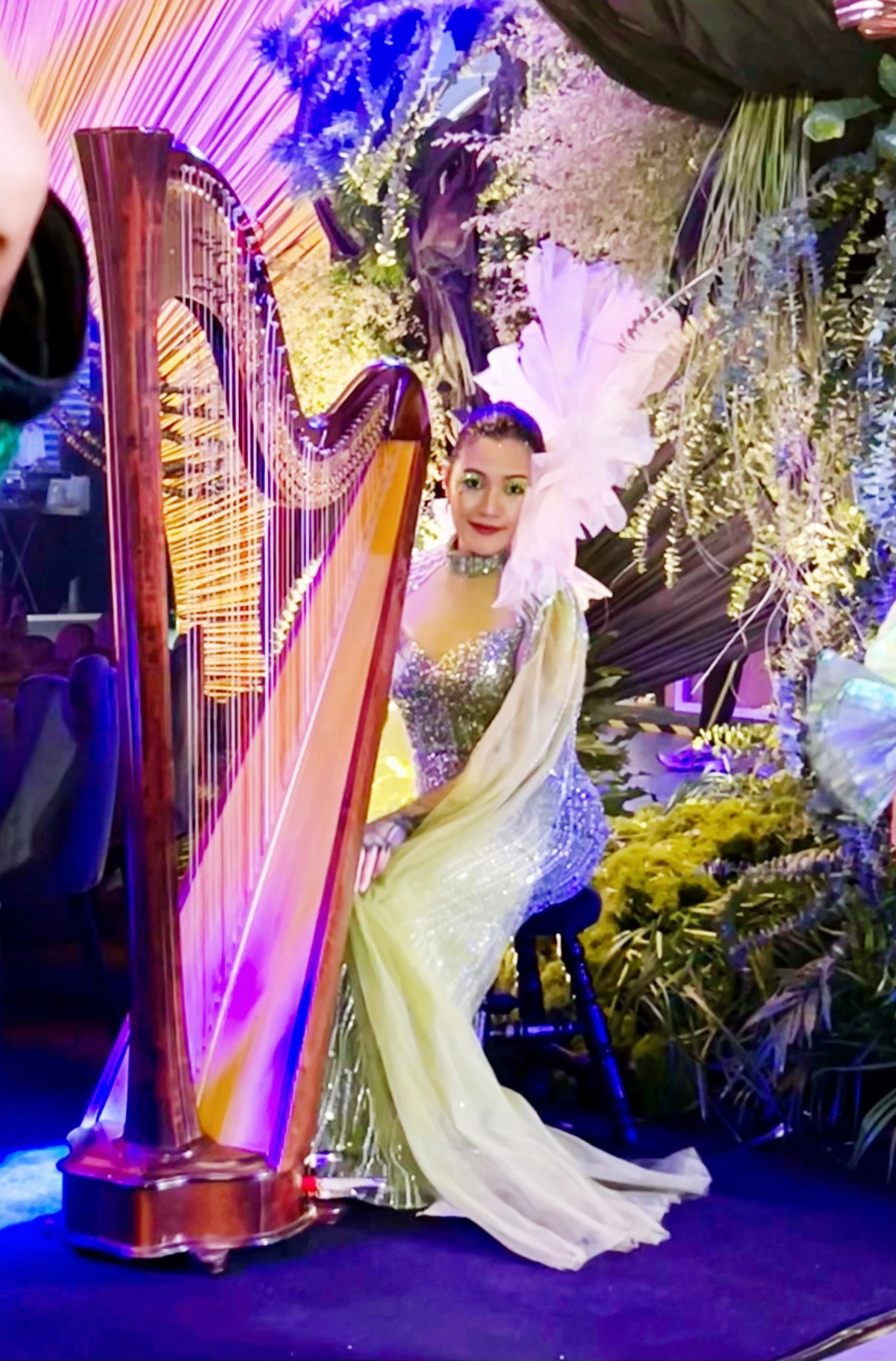 FLORAL BEAUTY — Jane dressed as a flower for a performance.