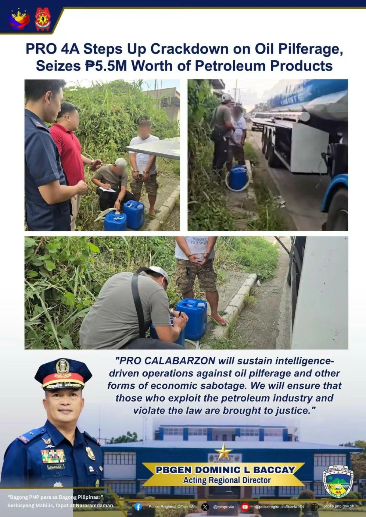 Truck driver arrested for P5.5-M fuel pilferage