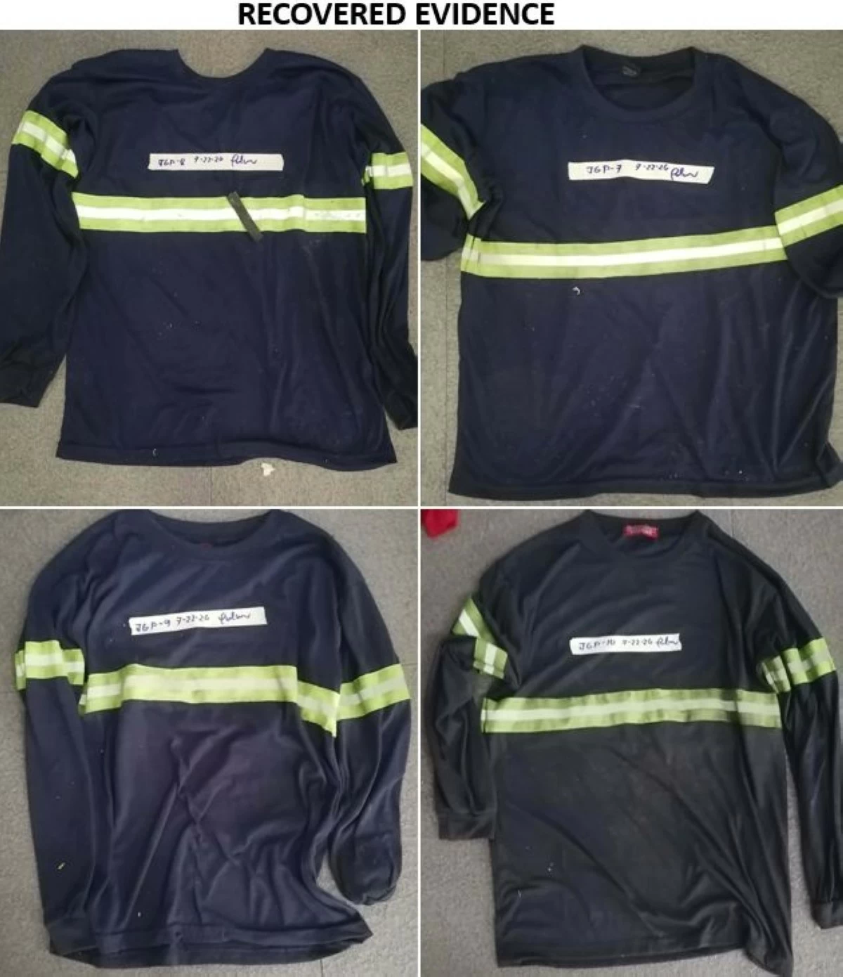 Photos show evidence recovered from the suspects. (Photos from Southern Police District)