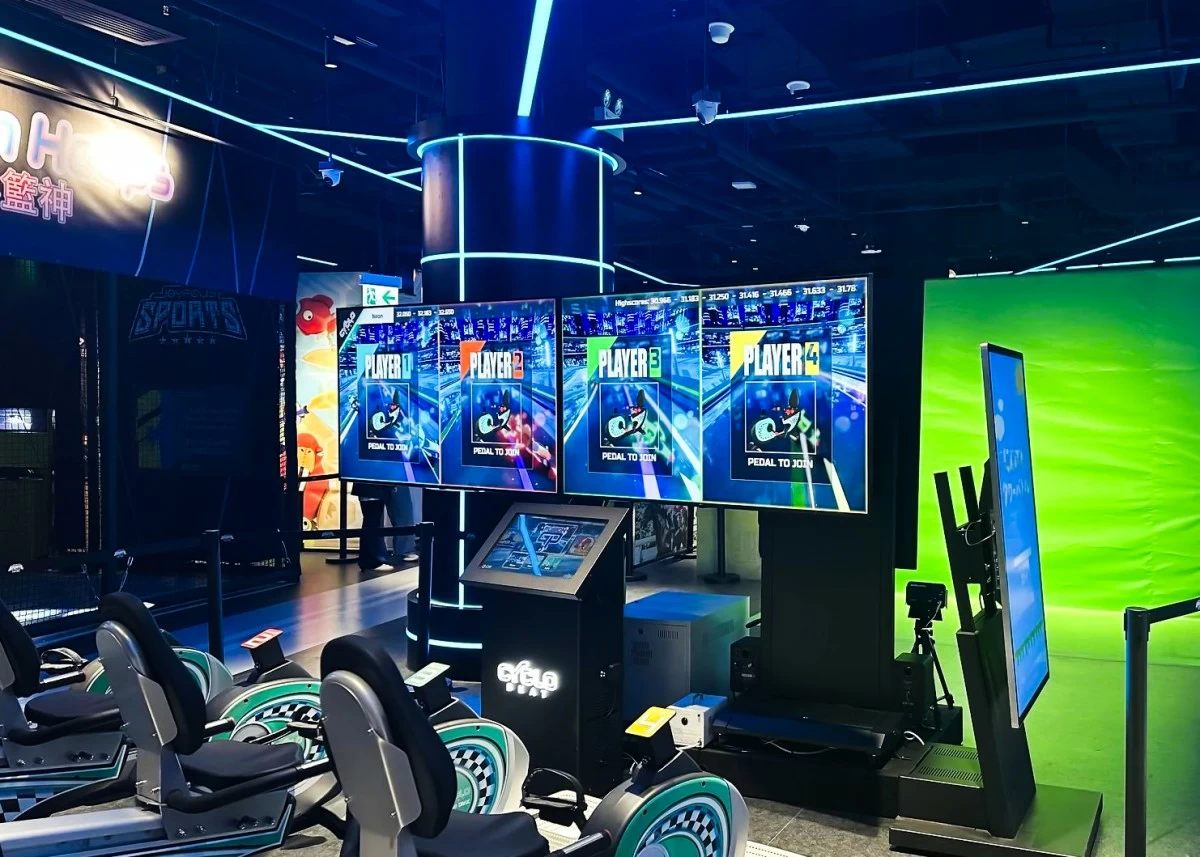 Joypolis Sports — five storeys of indoor sports rides and simulators, first outside Japan
