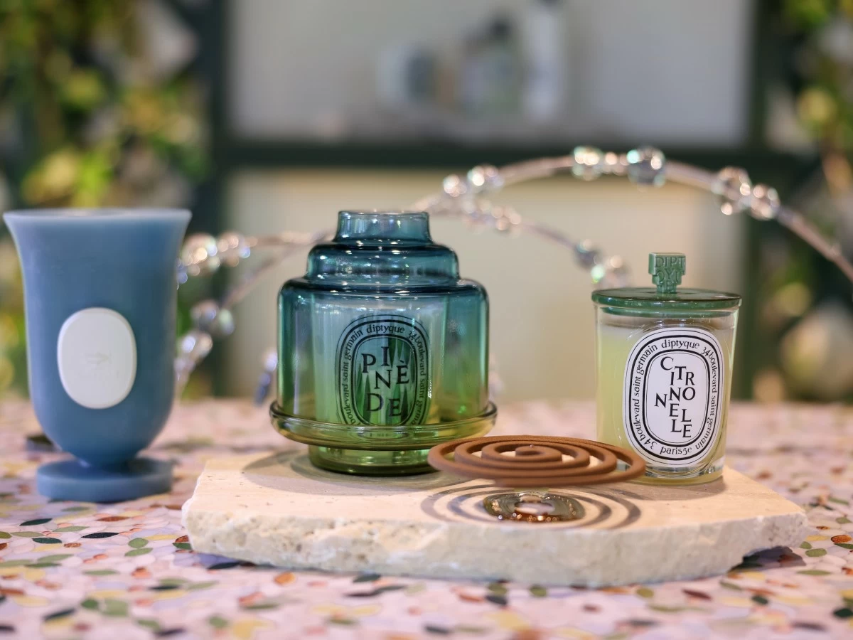 Pinede and Citronelle Candle with the Incense Spiral