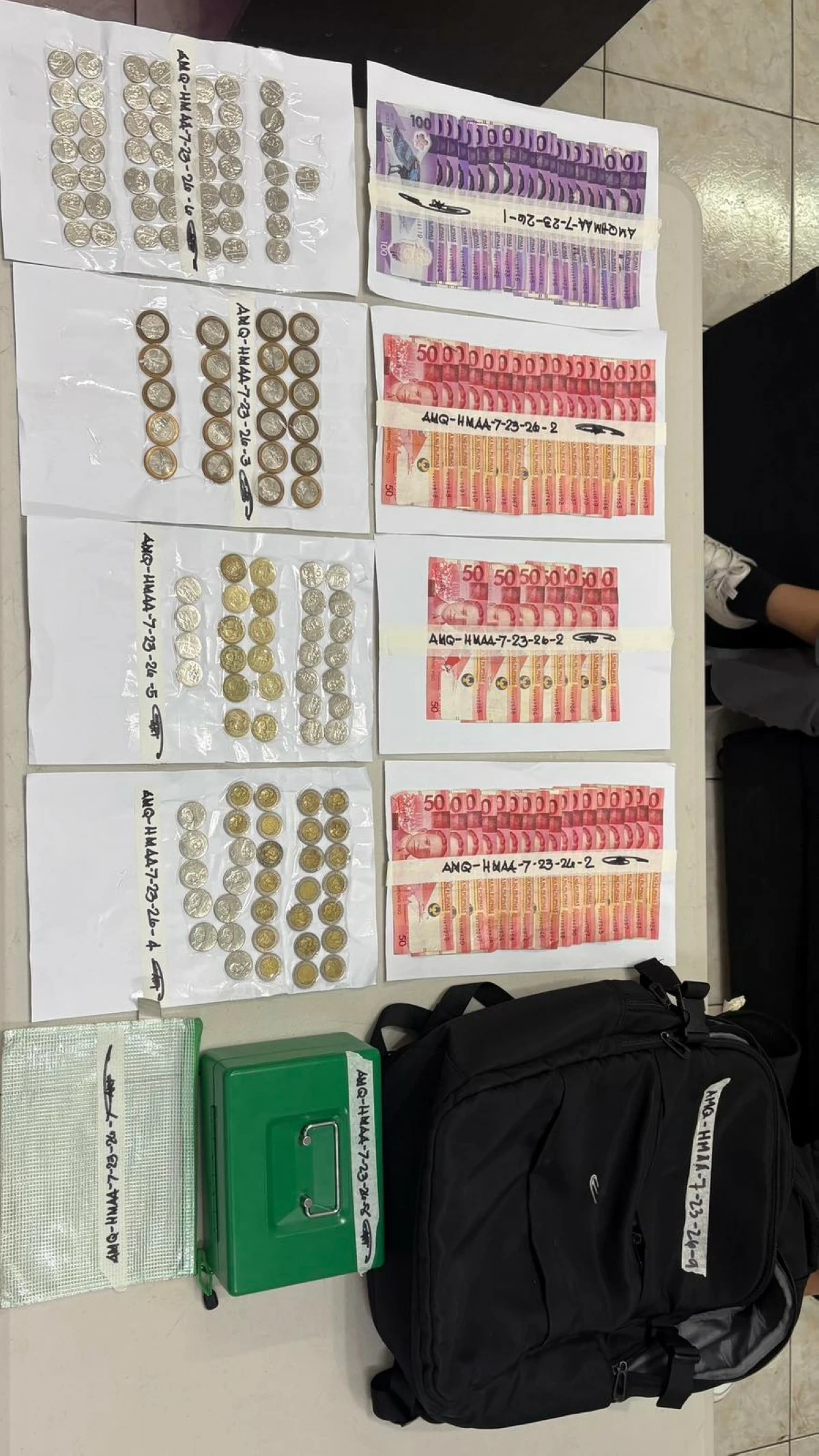 Palestinian caught stealing money bag at QC hotel café