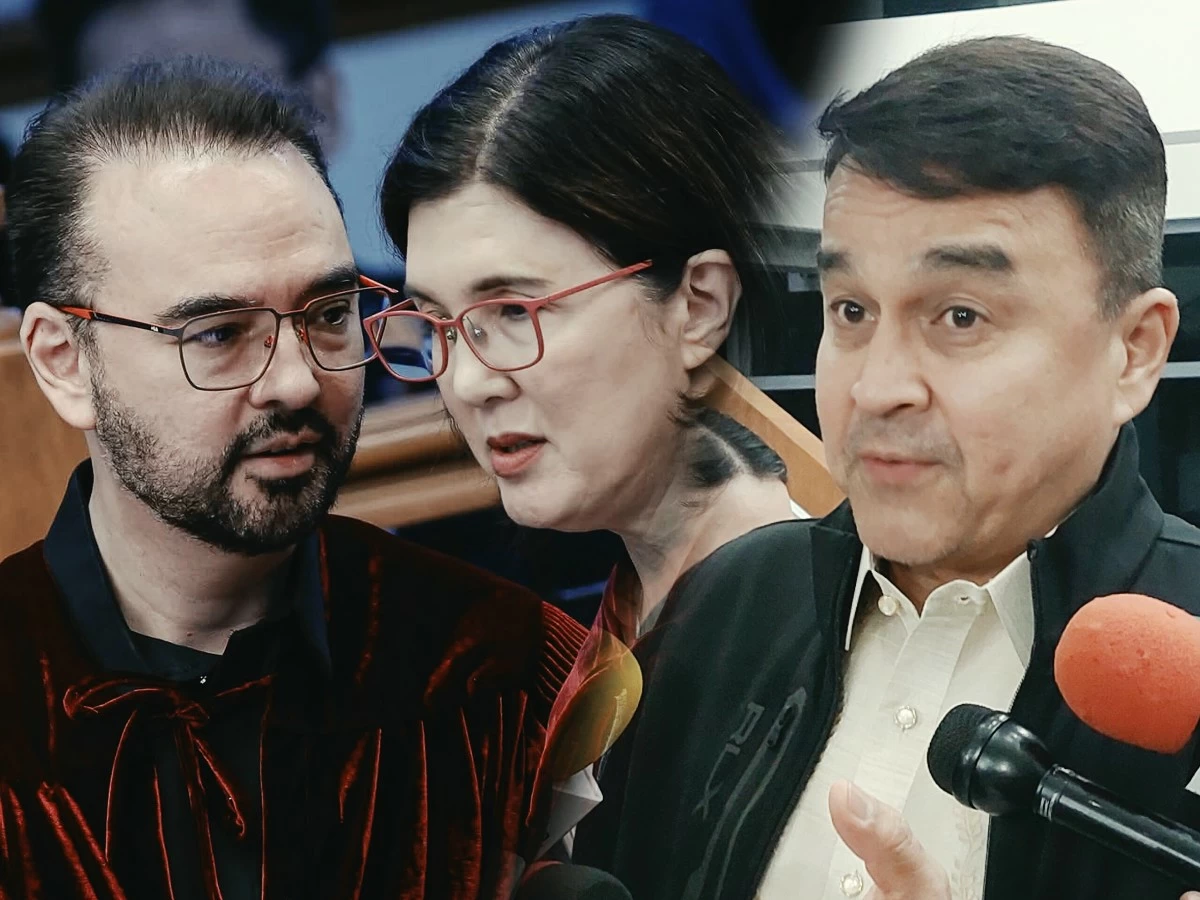From left: Senator-judges Alan Peter Cayetano, Pia Cayetano; Robert Ace Barbers (Facebook, MANILA BULLETIN)