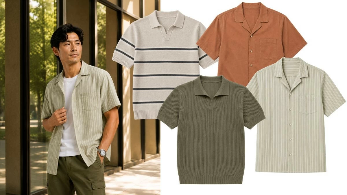 Open collar shirts from Baleno, Men's Club, and Coco Republic (Photos: SM Store)