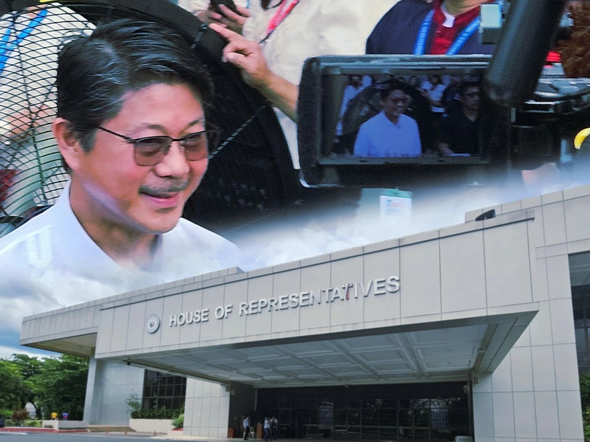 Top: House Speaker Faustino "Bojie" Dy III Bottom: The House of Representatives (Ellson Quismorio/ MANILA BULLETIN)