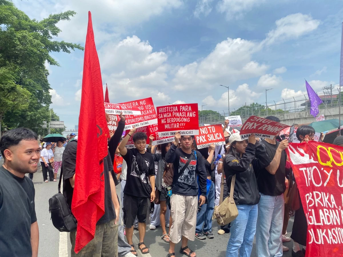 BAYAN-led multisectoral groups, including SANLAKAS and other allied organizations, hold a protest rally in Tandang Sora, Quezon City, on Monday, July 27, 2026, as they call for action on hunger and poverty, rising fuel and electricity prices, lack of secure jobs, and corruption during President Ferdinand Marcos Jr.’s fifth State of the Nation Address (SONA). (Trixee Rosel/MANILABULLETIN)