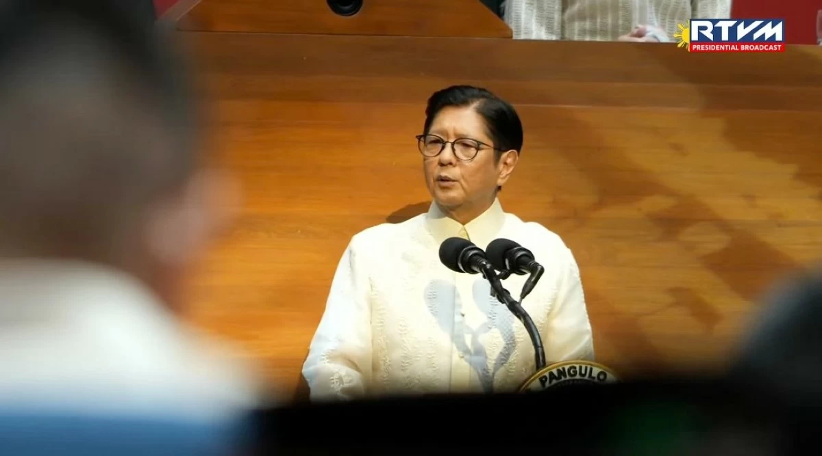 President Ferdinand 'Bongbong' Marcos Jr. delivers his fifth State of the Nation Address (SONA) at the House of Representatives on July 27, 2026. (RTVM)