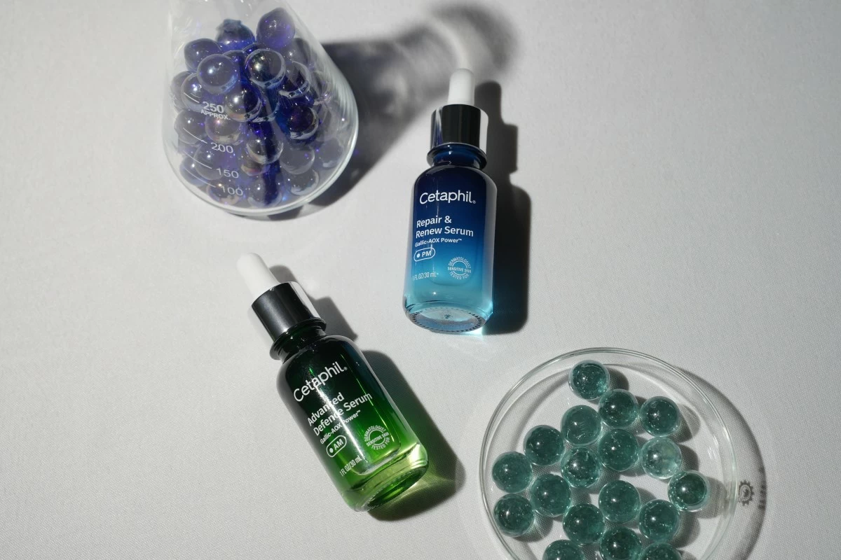 Cetaphil's Repair and Renew Serum and Advanced Defense Serum (Photo: Cetaphil)