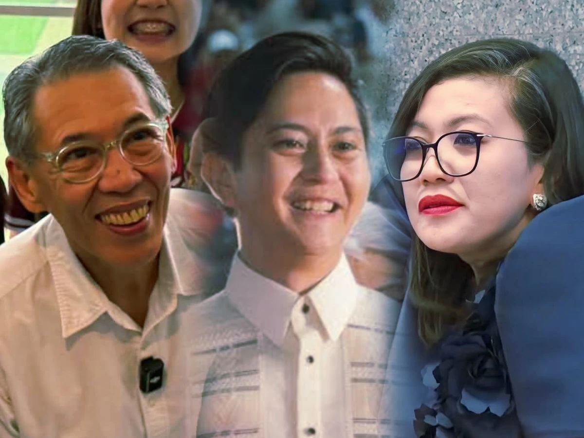 From left: Akbayan Party-list Rep. Chel Diokno, Ilocos Norte 1st district Rep. Sandro Marcos, Batangas 2nd district Rep. Gerville "Jinky Bitrics" Luistro (Facebook)