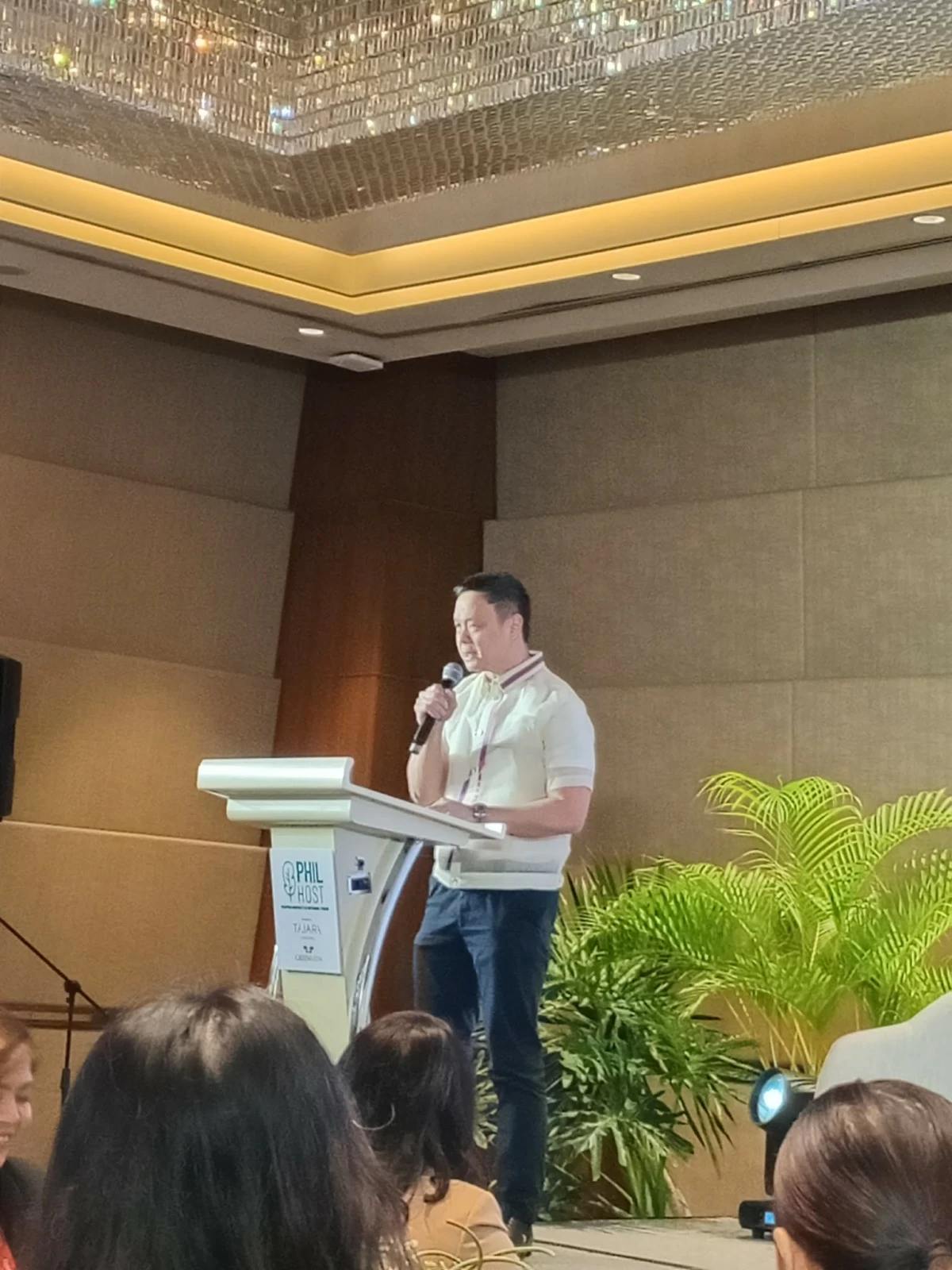 Undersecretary Capt. Stanley K. Ng makes his keynote speech at PHILHOST 2026 (Photo by Sean Fernando)
