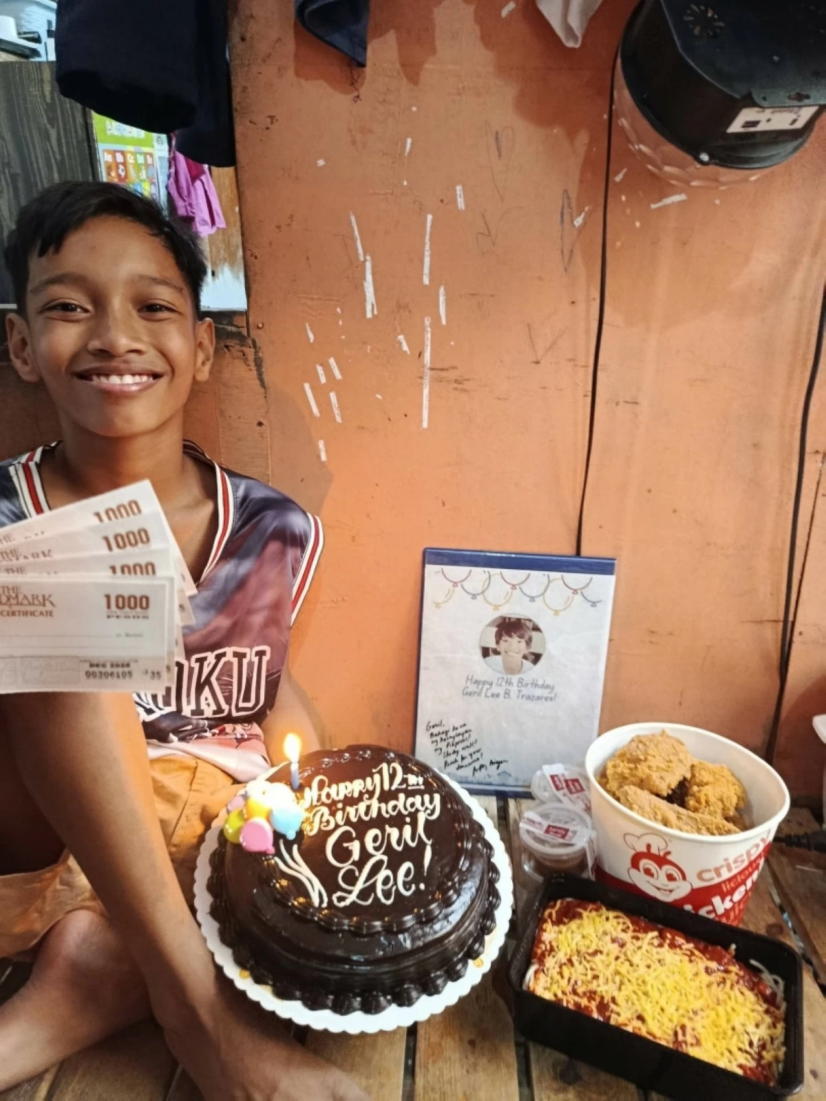 Geril Lee Trazares, Muntinlupa's 100 millionth Filipino, is now 12 years old. (Photo from April Trazares on Facebook)