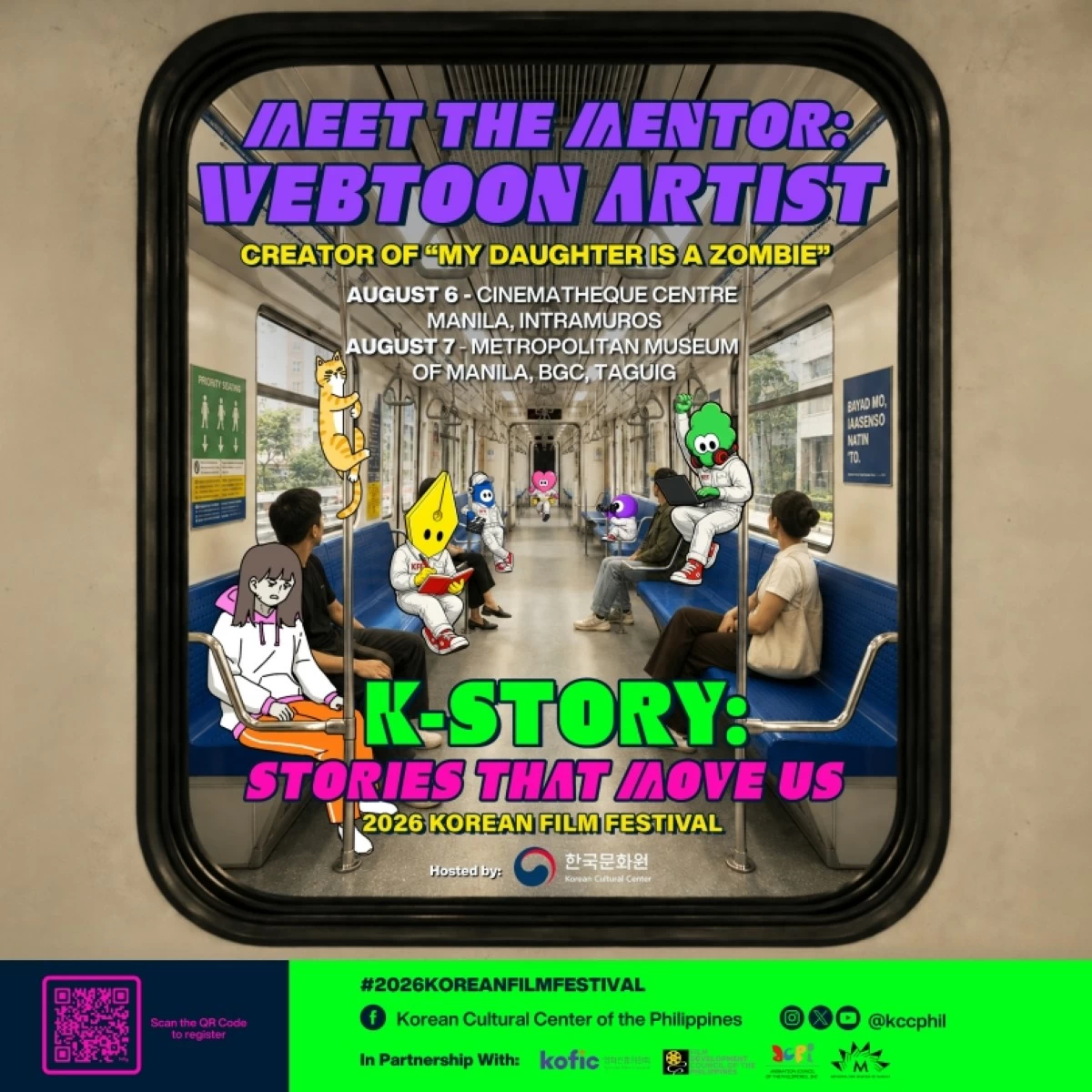 “Meet the Mentor: Webtoon Artist” poster (KCC Philippines) 
