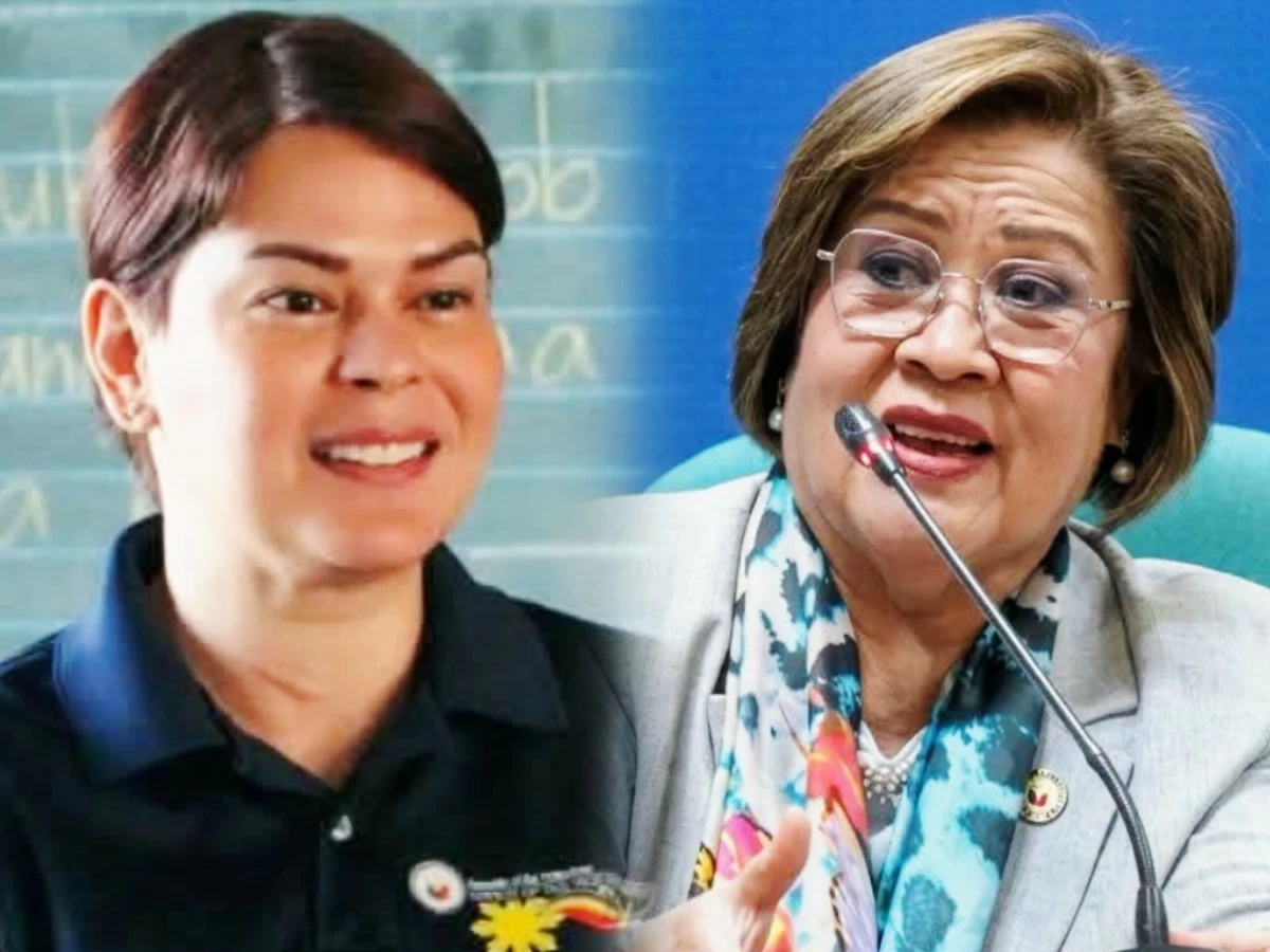 Vice President Sara Duterte (left), Mamamayang Liberal (ML) Party-list Rep. Leila de Lima (Facebook)